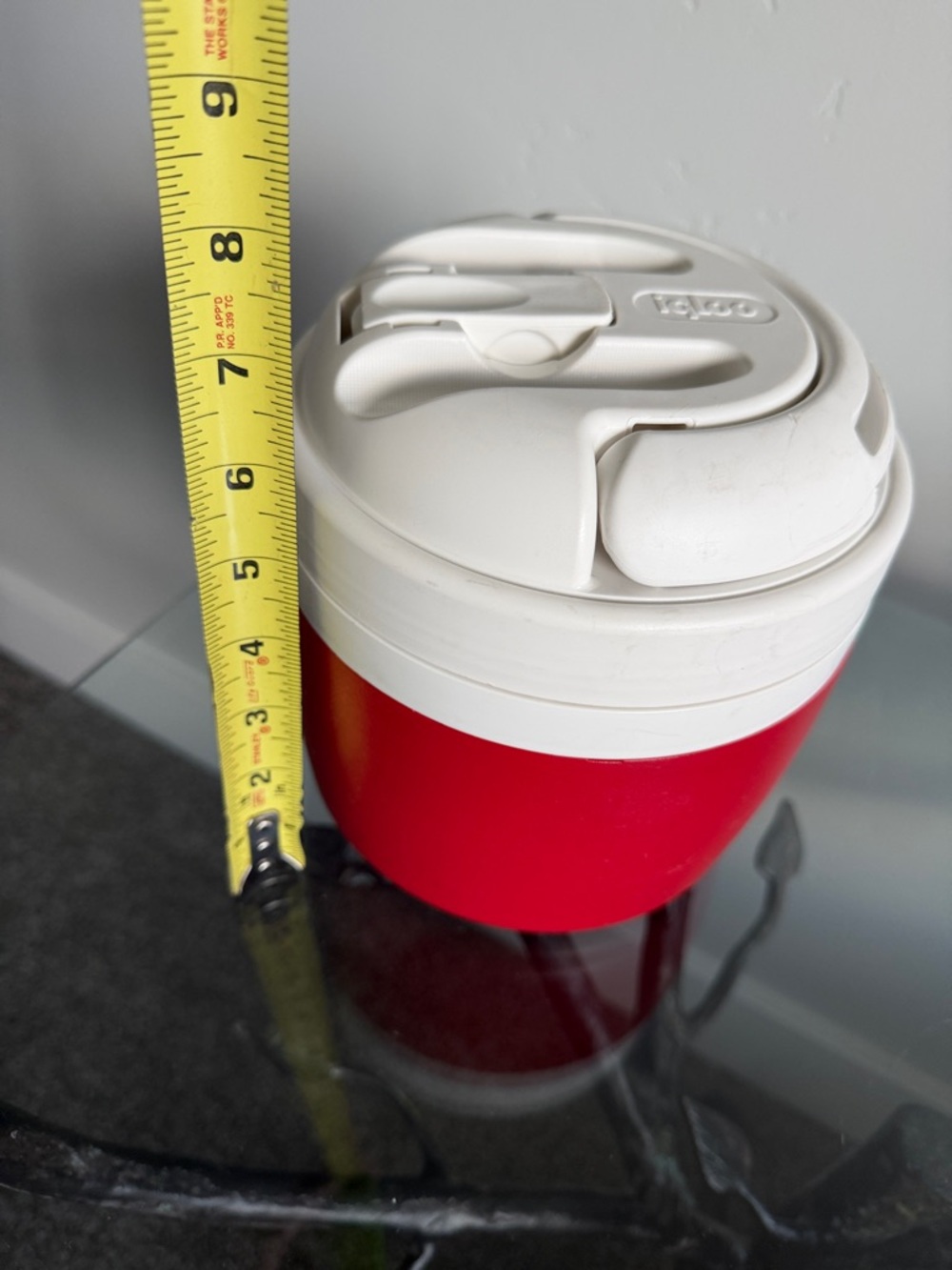 Vintage Igloo Elite 1/2 Gallon Insulated Water Jug Red & White. Pre-Owned - Picture 7 of 16